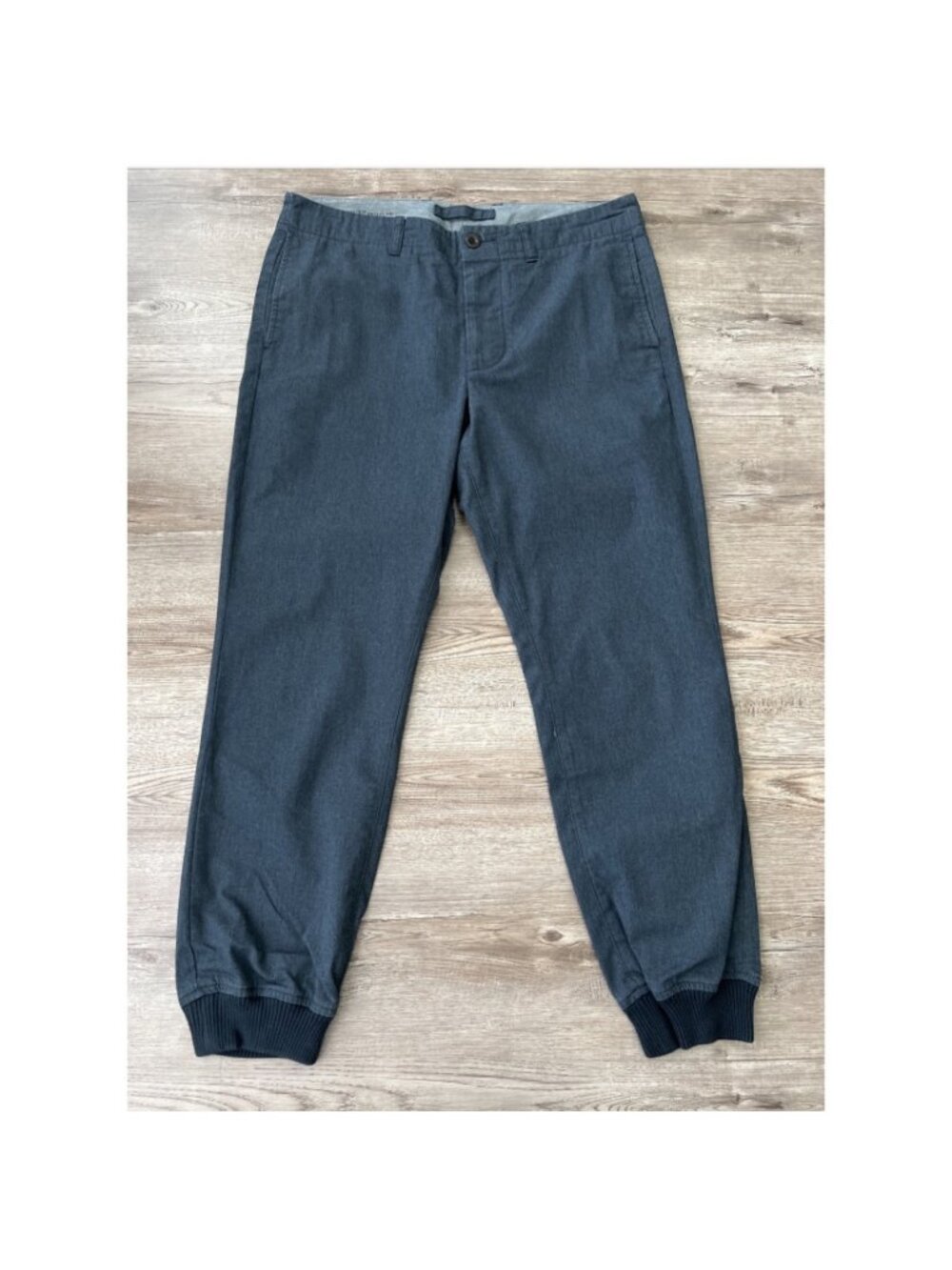 J Crew Tech Tapered Jogger Pants Mens 32 Blue Cuffed Ankle